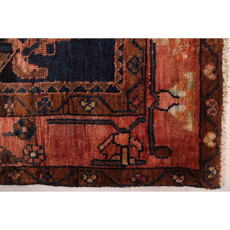 ECARPETGALLERY Hand-knotted Andelz Navy Wool Rug - 5'5 x 9'10