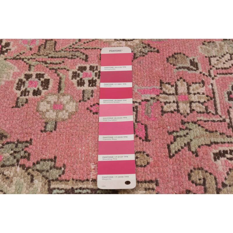 ECARPETGALLERY Hand-knotted Antalya Vintage Pink Wool Rug - 6'8 x 9'8
