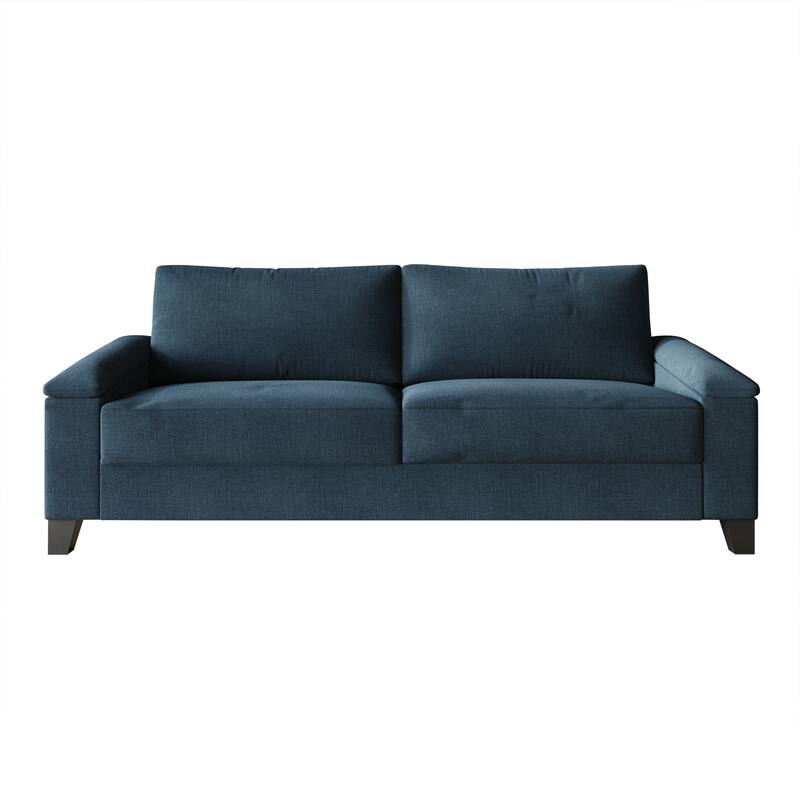CraftPorch Simple Style Linen Upholstered Sofa - Blue