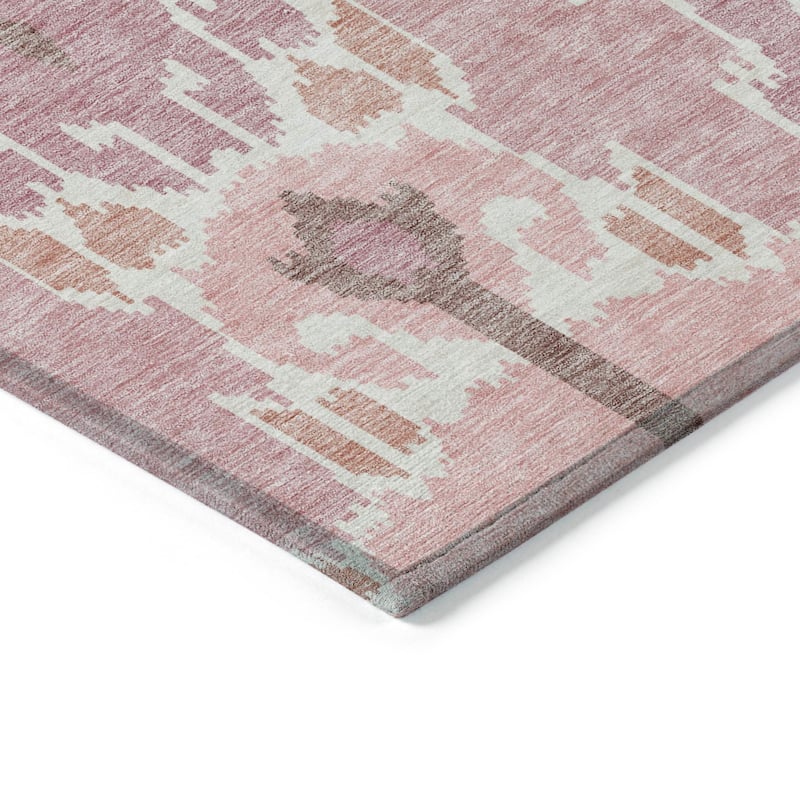 Machine Washable Indoor/ Outdoor Chantille Boho Global Rug