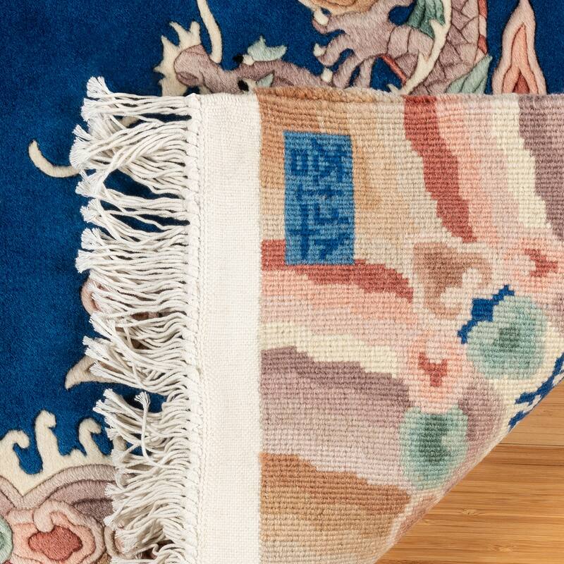 Gertmenian Oriental Estate Traditional Oriental Floral Border Metallion Hand Knot Wool Area Rug Collection