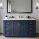 Option Dark Blue / Giotto Quartz Top / Brushed Gold