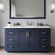Option Dark Blue / Giotto Quartz Top / Brushed Gold