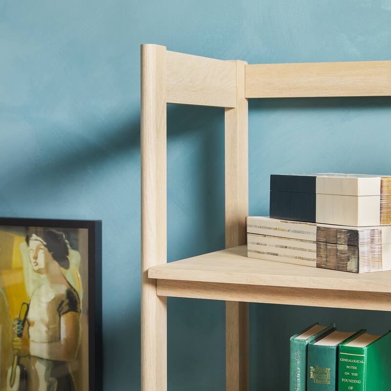 Middlebrook Designs 33" Wide Reeded Bookshelf with Drawers