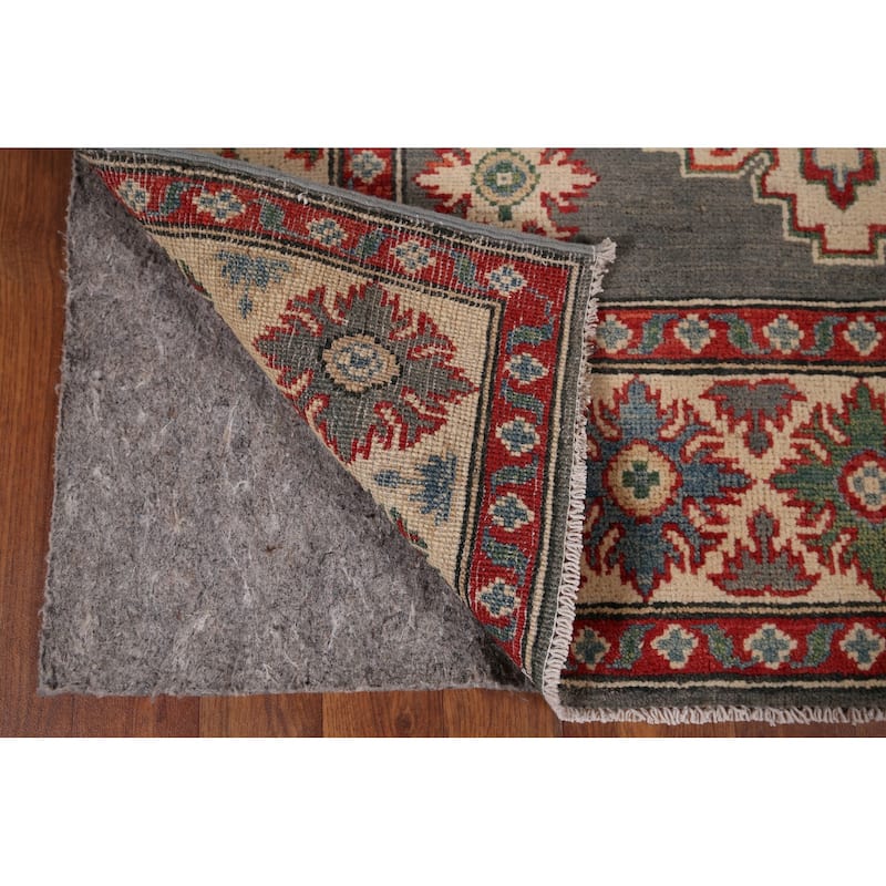 Traditional Kazak Foyer Rug Handmade Wool Carpet - 4'0" x 5'11"