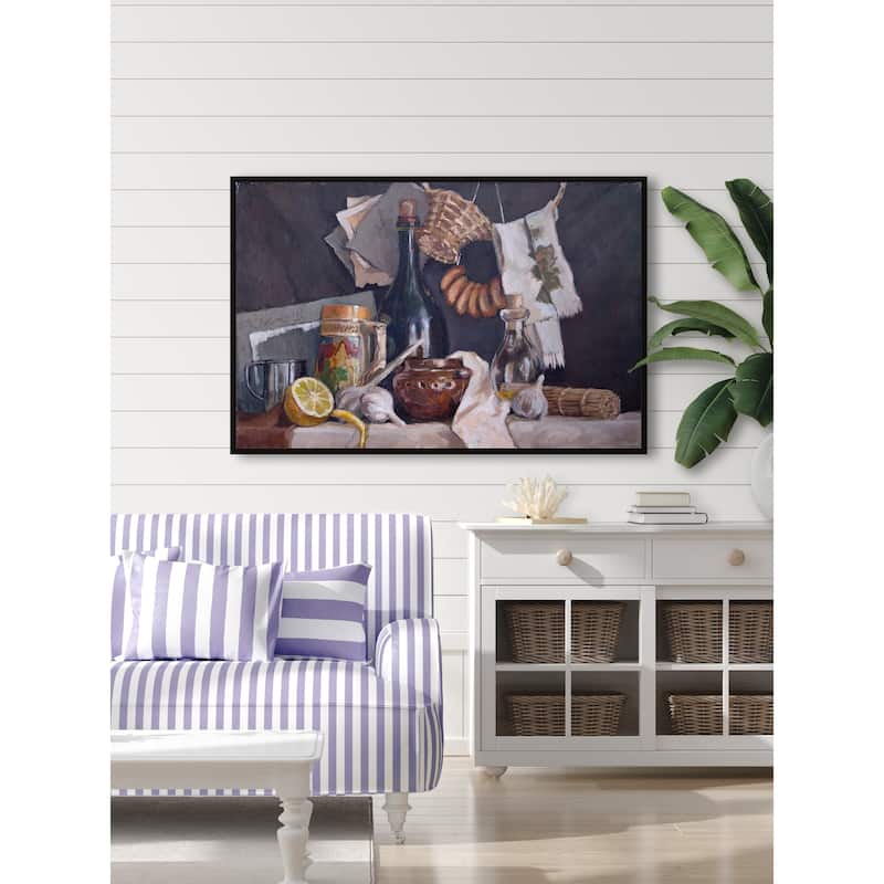 Cooking Is an Art Floater Framed Print on Canvas