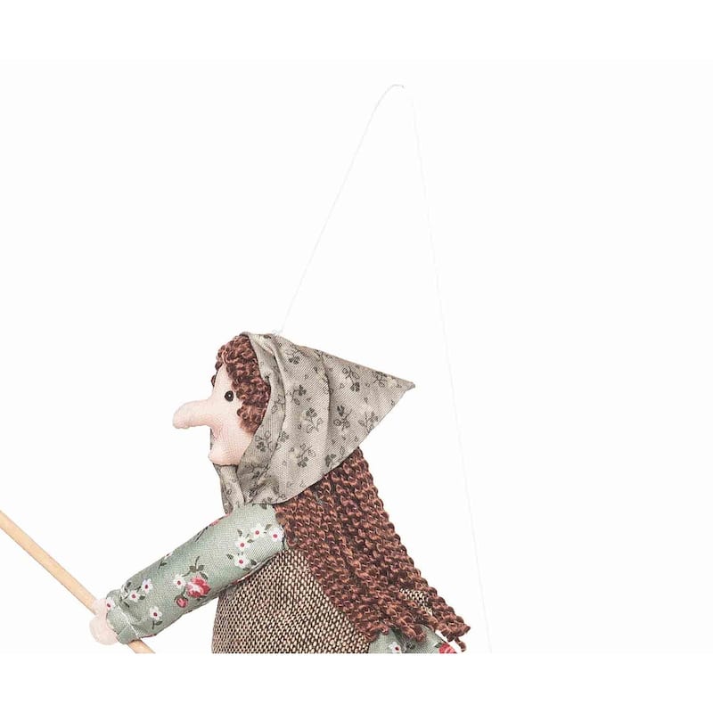 Green Kitchen Witch Figurine