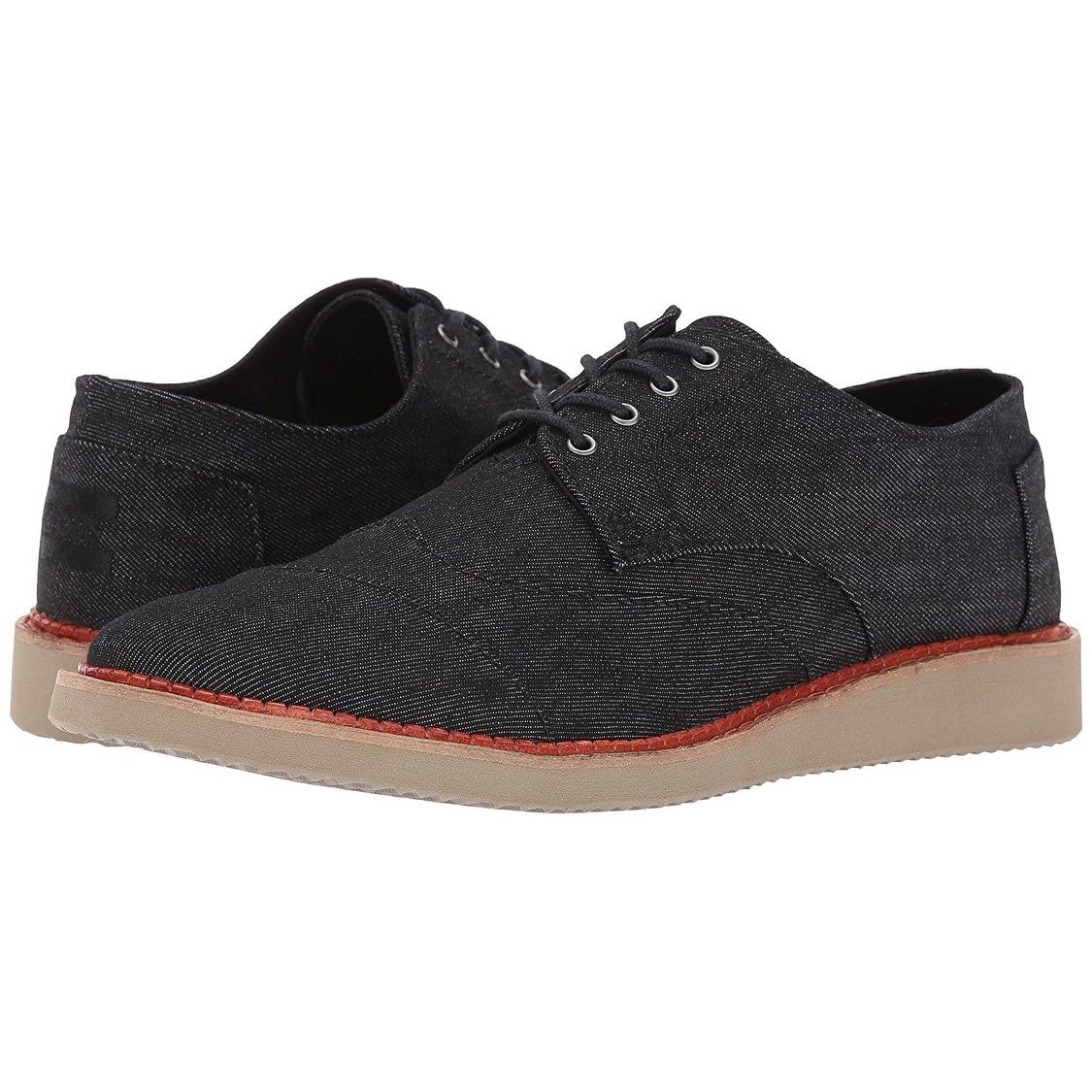 toms ash aviator twill men's brogues