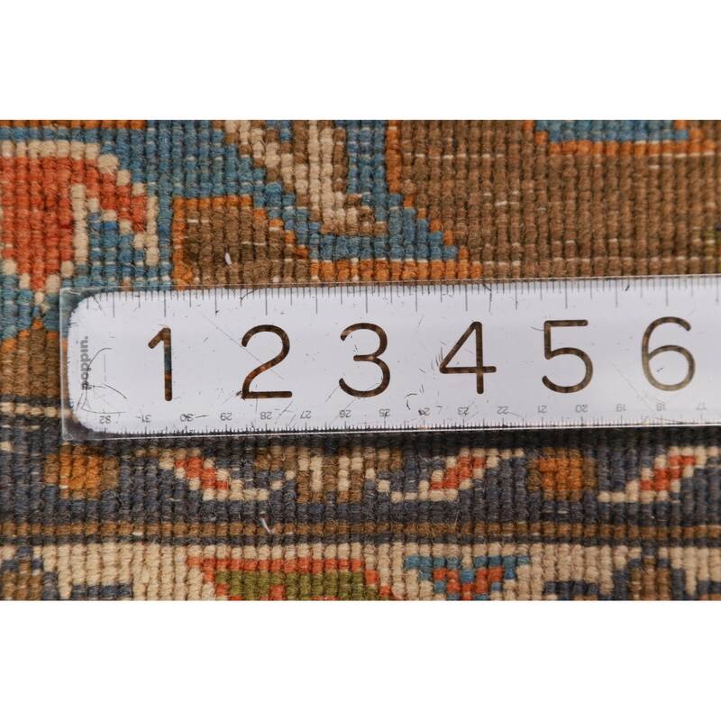 Brown Traditional Kazak Foyer Rug Hand-Knotted Wool Carpet - 2'7"x 4'0"