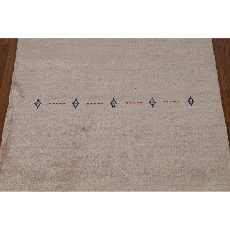 Tribal Gabbeh Indian Foyer Rug Handmade Silk Carpet - 3'0"x 5'0"