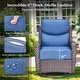preview thumbnail 54 of 187, Outdoor Patio Sofa Swivel Chair with 6-Inch Thick Cushions Set