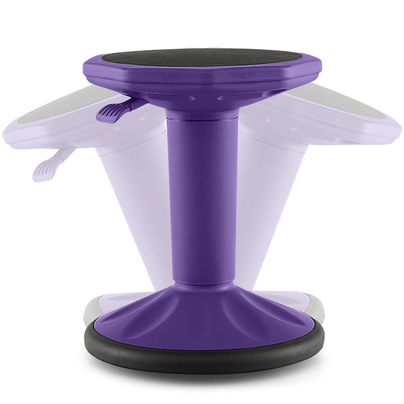 Adjustable Wobble Stool for Kids and Adults Ergonomic Active Sitting Chair with Non Slip Base - Purple
