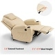 preview thumbnail 33 of 45, Mcombo Electric Power Recliner Chair with Massage and Heat, Faux Leather 7050