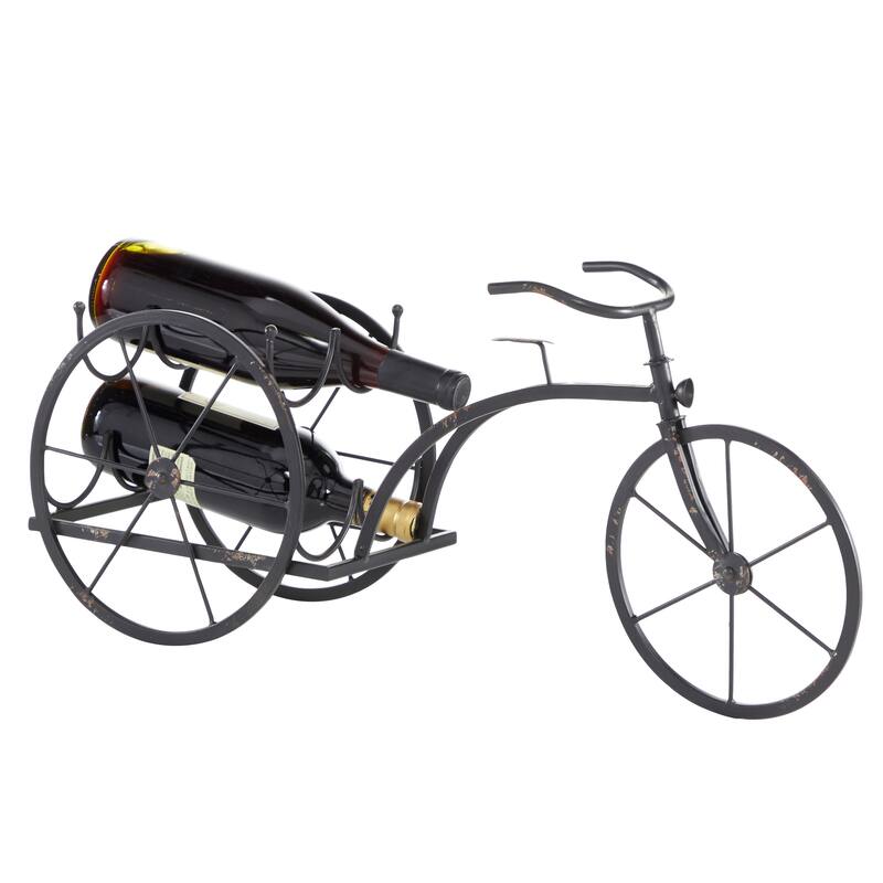 Black Metal Industrial Wine Rack 11 x 22 x 8 - 22 x 8 x 11