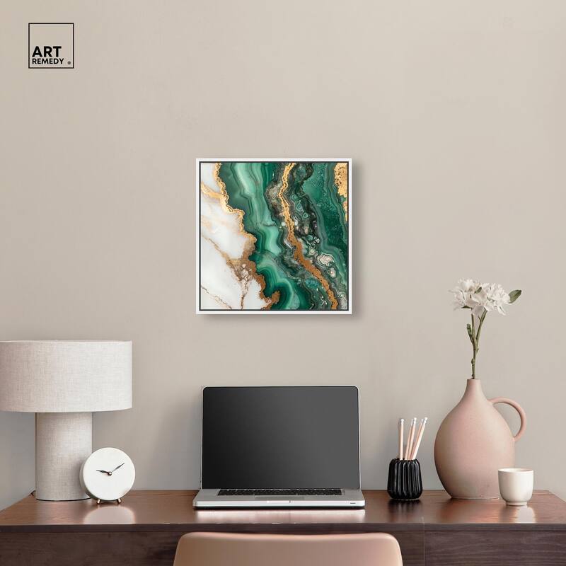 Malachite Majesty Canvas by Art Remedy