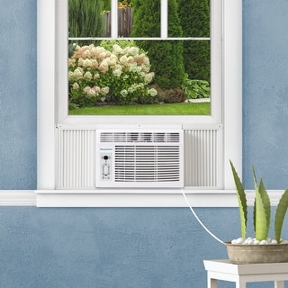 Keystone 5,000 BTU 115V Window-Mounted Air Conditioner with LCD Remote ...