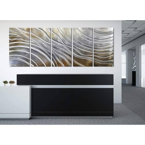 Shop Statements2000 Gold Silver Abstract 3d Metal Wall Art By