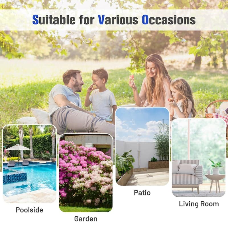 Patio Hanging Hammock Chaise Lounge Chair with Canopy Cushion for Outdoors - 47'' x 70'' x 82'' (L x W x H)