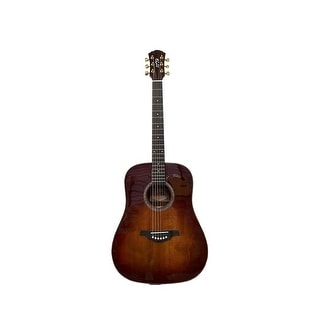 Spruce Face Single Light Round Corner Retro Colored Folk Guitar
