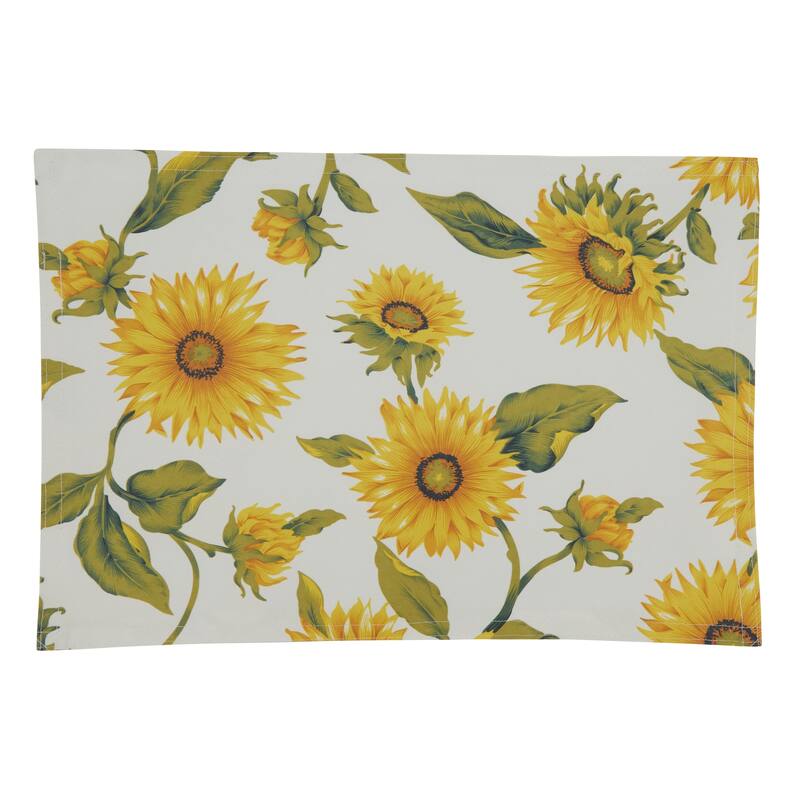 Placemats With Sunflower Design (Set of 4) 13"x19" Bed Bath