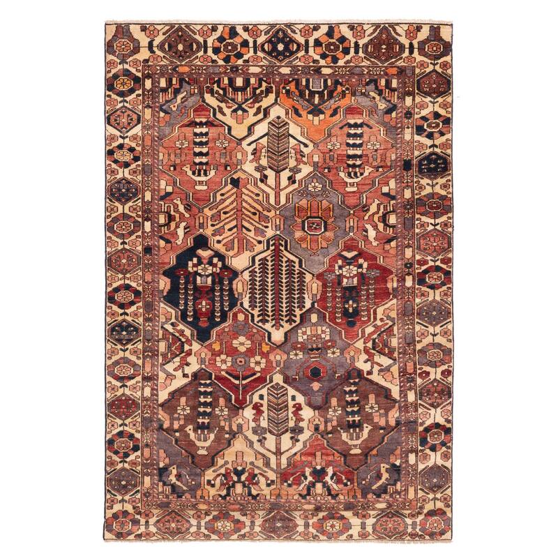 ECARPETGALLERY Hand-knotted Kayseri Vintage Copper Wool Rug - 6'3 x 9'6