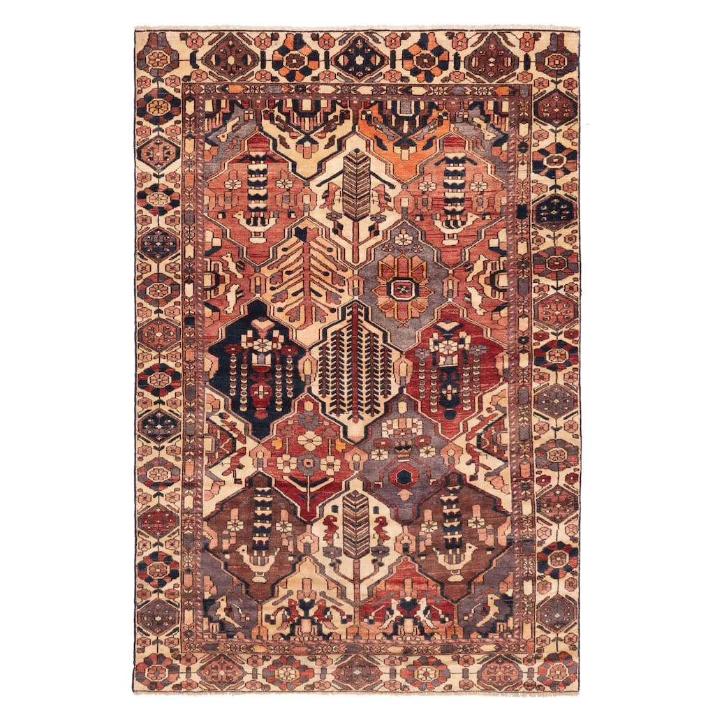 ECARPETGALLERY Hand-knotted Kayseri Vintage Copper Wool Rug - 6'3 x 9'6