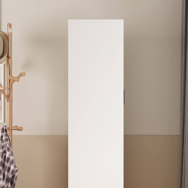 Scalable Hanging Rod Wardrobe Closet Armoire Mirror Space Saving
