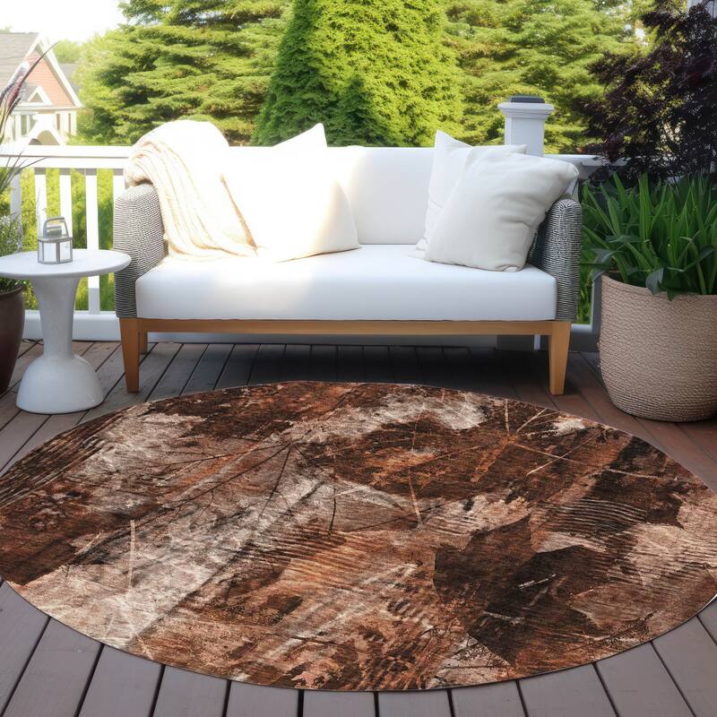 Hami Garden-Inspired Weather Resistant Versatile Elegance Outdoor Rug