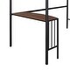 preview thumbnail 10 of 40, Minimal Design Twin Size Loft Bed with Desk, Ladder & Guardrails