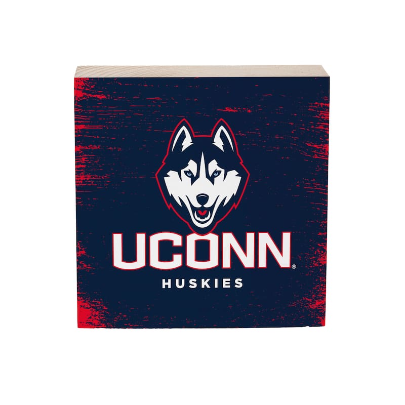 University of Connecticut Wooden Tabletop Mantel Shelf Sign