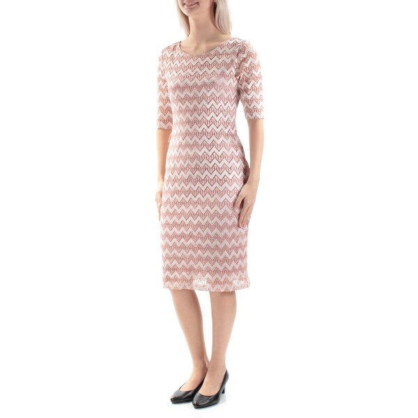 Pink Chevron One Shoulder Dress