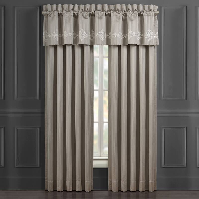 J. Queen New York Crestview 84" Window Panel Pair - 84 Inches - Silver
