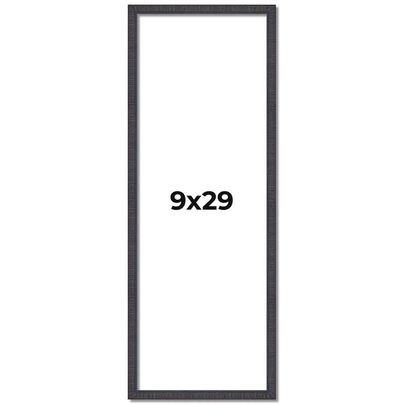 9x29 Frame Brown Solid Wood Picture Frame - Complete Modern Photo