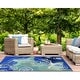 preview thumbnail 20 of 19, Lush Decor Capri Jelly Fish Indoor/Outdoor Rug Ocean 3'6" x 5'6'