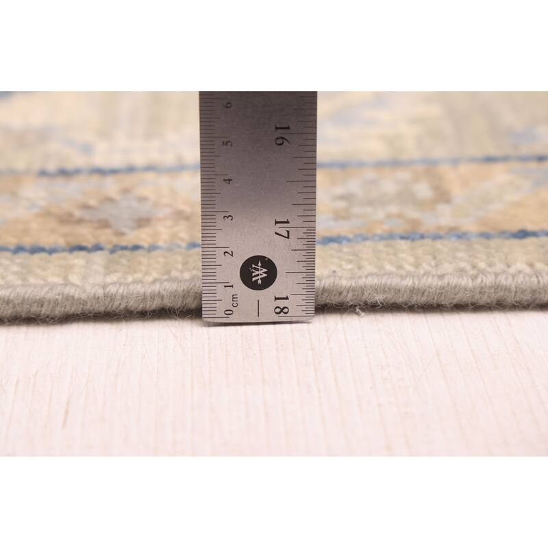 ECARPETGALLERY Hand-knotted Modern Oushak Sage Wool Rug - 8'1 x 10'3