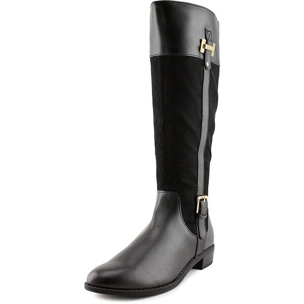 Karen Scott Deliee Women Round Toe Synthetic Black Knee High Boot