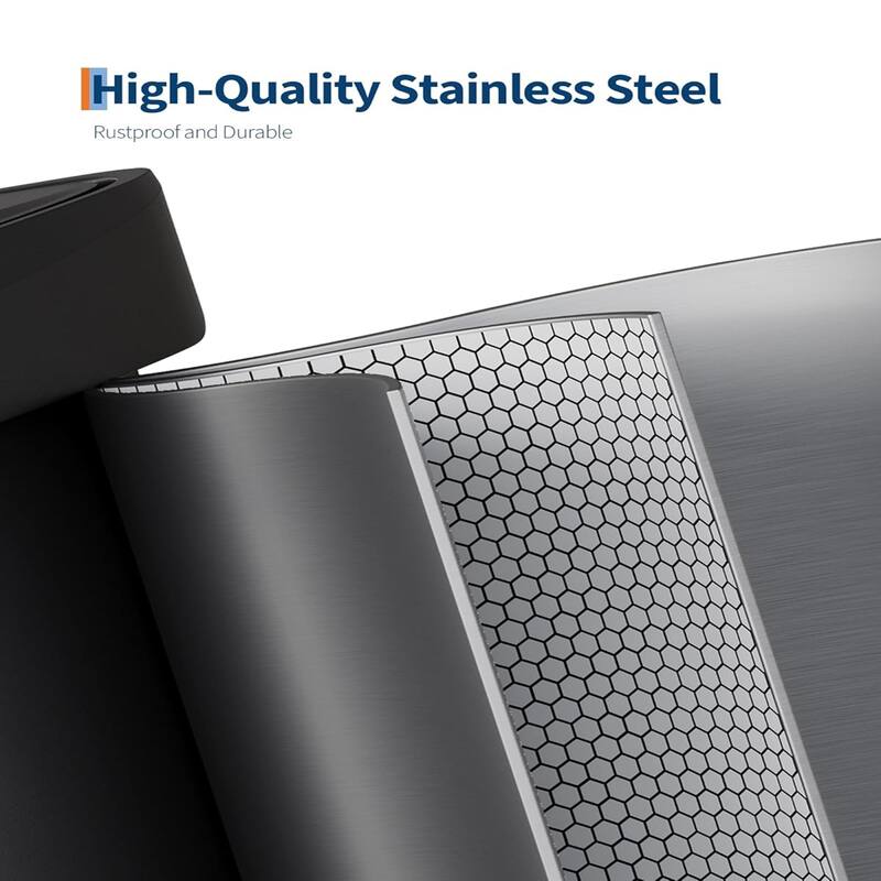 13 Gallon/50 Liter Metal Large Trash Can with Lid, Suitable for Kitchen, Office, Bedroom Trash Can