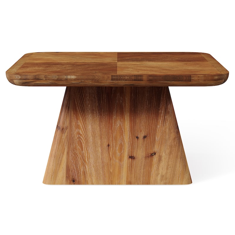 Solid Wood Square Coffee Table, Living Room Center Cocktail Accent Table