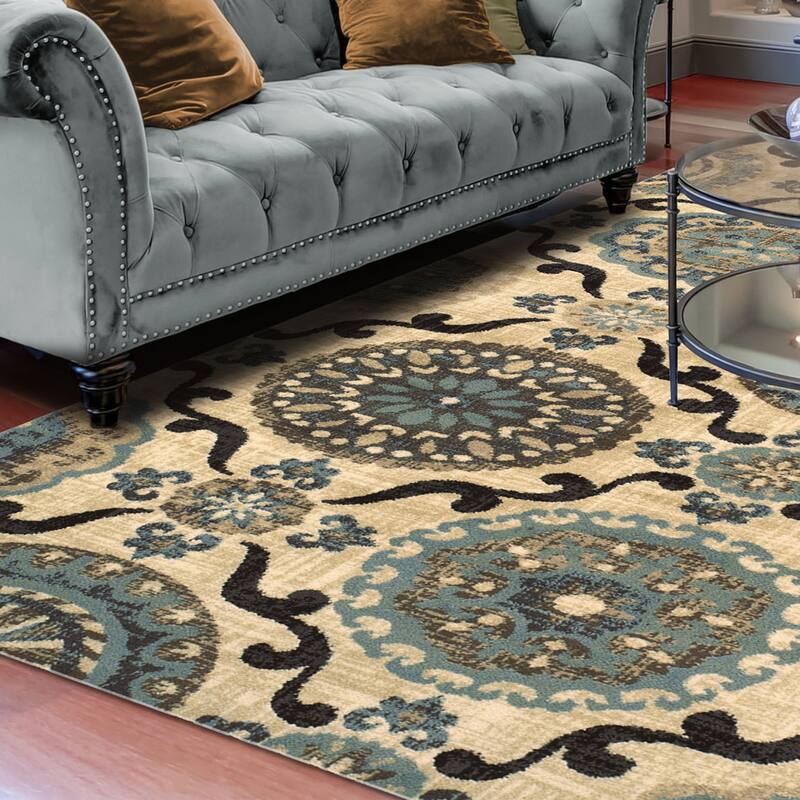 Modern Contemporary Geometric Lattice Runner or Area Rug by Superior