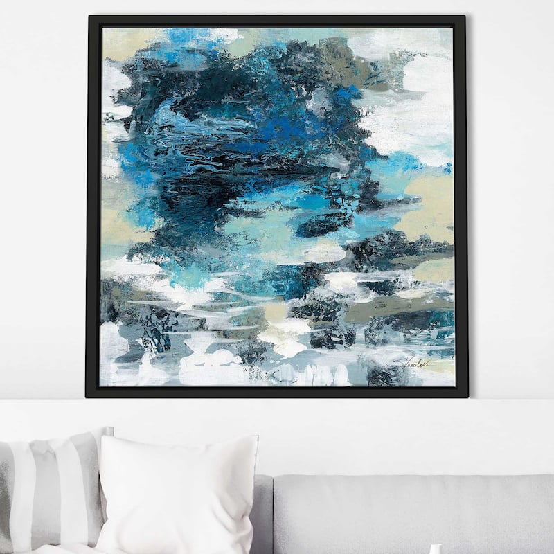 "Brilliant Blue Water" Print on Floating Canvas