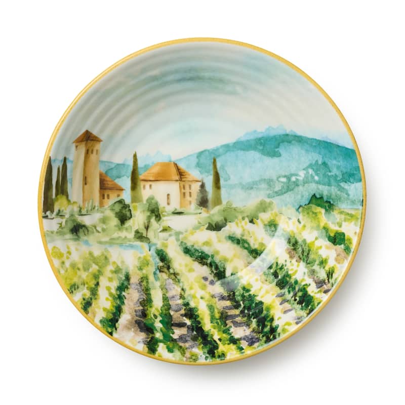 Certified International Tuscany 9" Pasta Bowls,38 oz.,Set of 4 - 9'' W x 9'' D x 2.25'' H