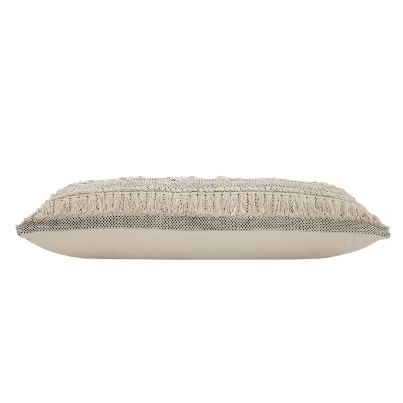 Sevita Diamond Overtufted Cotton Indoor Throw Pillow 20 inch