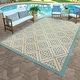 preview thumbnail 92 of 114, Gertmenian Solterra Bohemian Moroccan Global Weather Resistant Polypropylene Flatweave Indoor/ Outdoor Area Rug Collection 5'3"x7' - Medina Oasis
