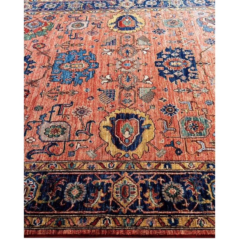 Serapi One-of-a-Kind Hand-Knotted Area Rug - Red, 6' 2" x 9' 2" - 6' 2" x 9' 2"
