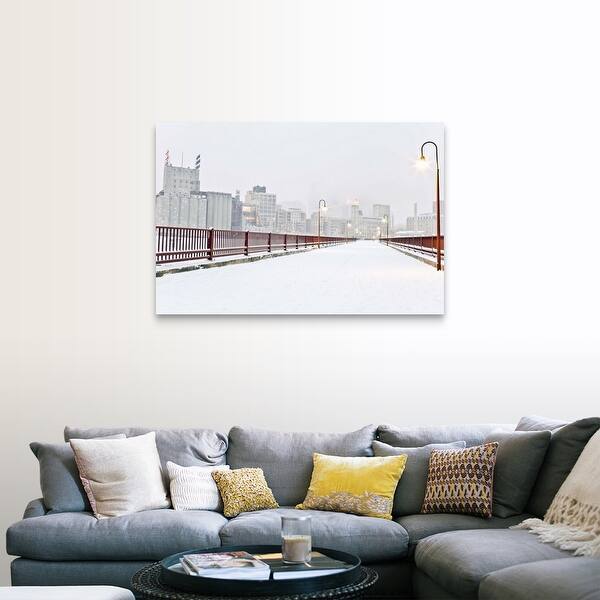 Shop The Stone Arch Bridge In Minneapolis Minnesota Canvas Wall Art Free Shipping Today Overstock 16478682