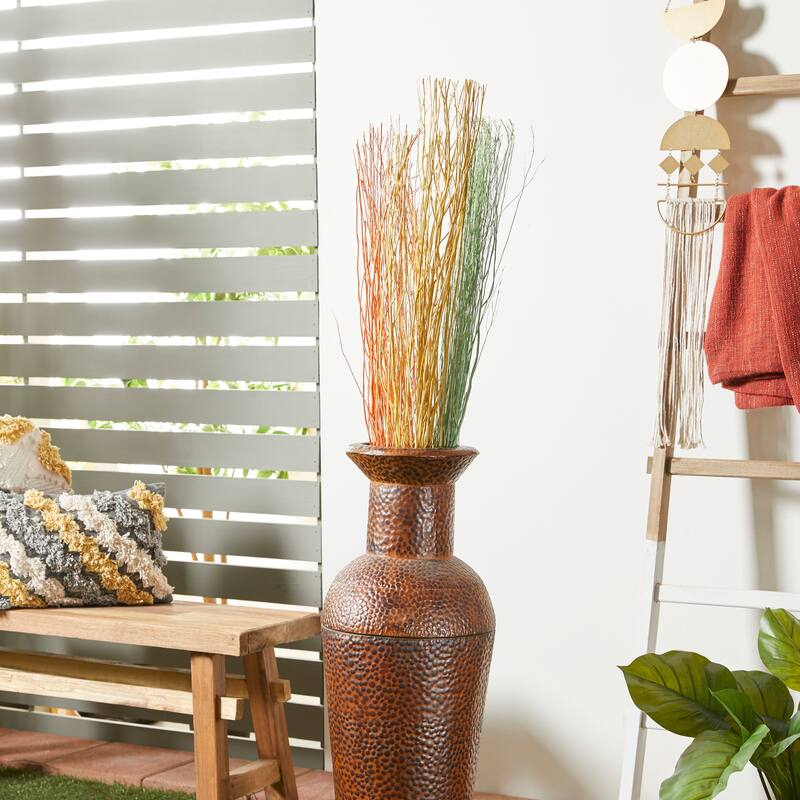 Multi colored, White Brown or Light Brown Dried Plant Pigeon pea Natural Foliage (Set of 2)