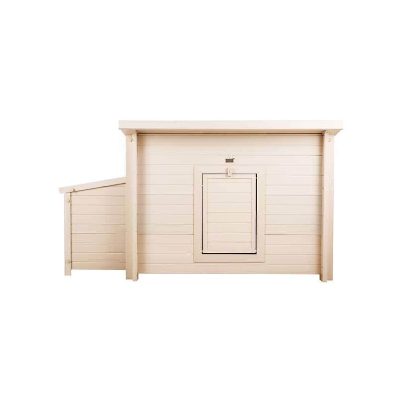 New Age Pet® ECOFLEX® Composite Fontana Outdoor Chicken Coop-Barn in Tan