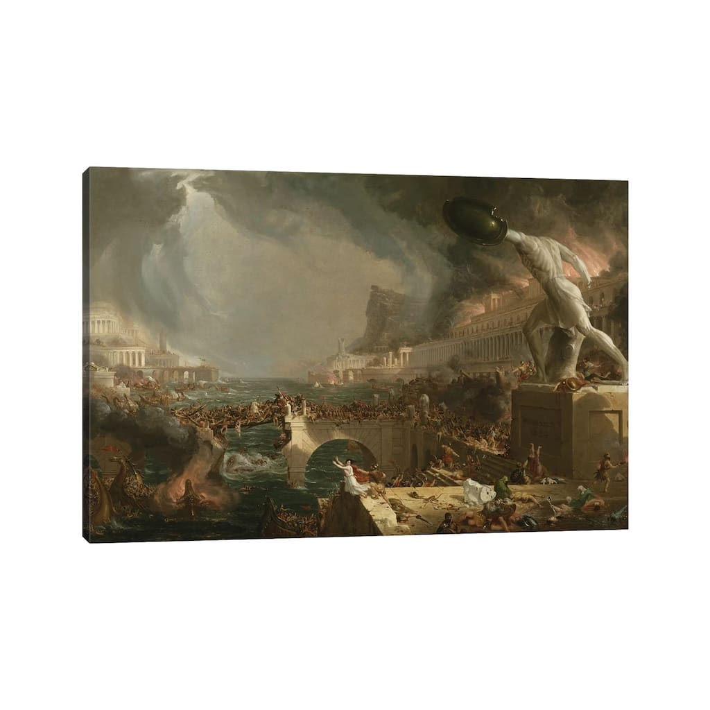iCanvas "The Course of Empire - Destruction, 1836" by Thomas Cole Canvas Print