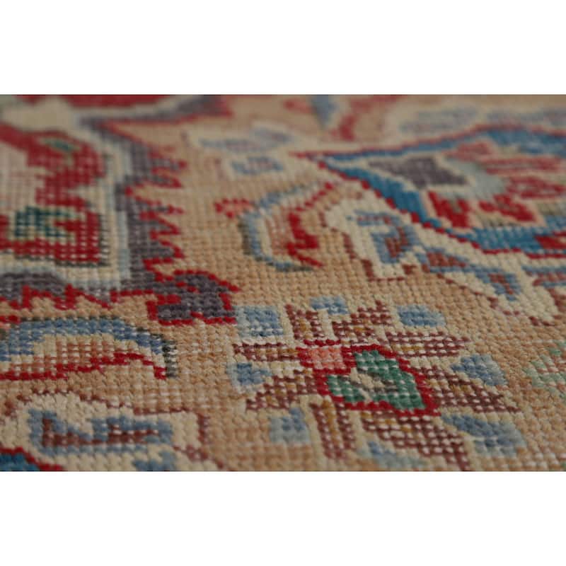 Vintage Navy Blue Tabriz Persian Area Rug Hand-Knotted Wool Carpet - 9'6" x 12'5"