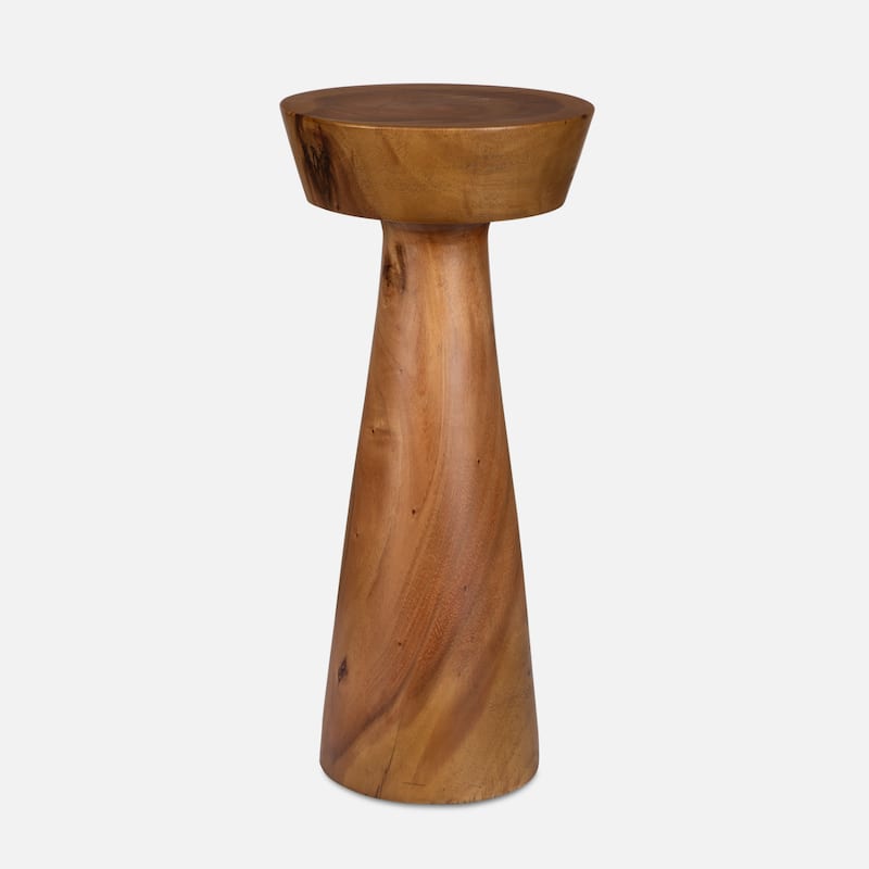 Wooden End Drink Table - 24.5" - Brown